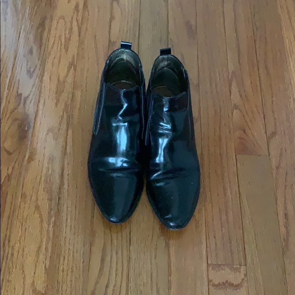 Isabel Marant Black Patent Leather Ankle Boots